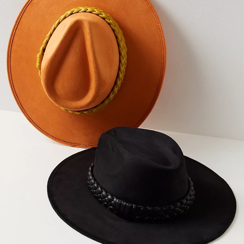 Free People X ASN Melrose Vegan Suede Rancher Hat SZ M